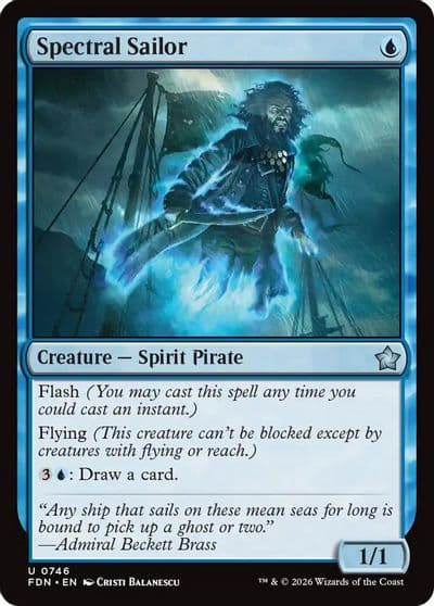 Spectral Sailor 0746 Foundations Magic card