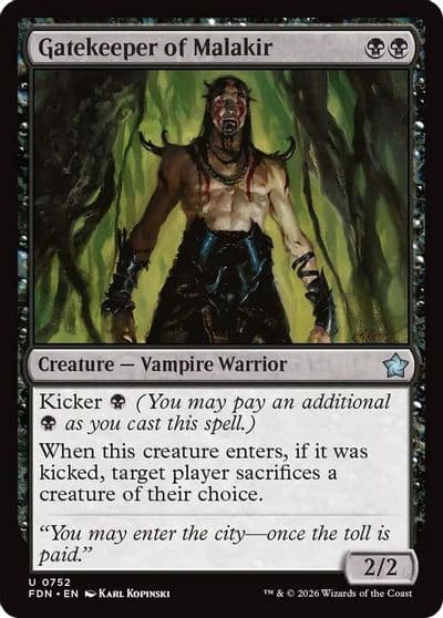 Gatekeeper of Malakir 0752 Foundations Magic card