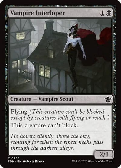 Vampire Interloper 0756 Foundations Magic card
