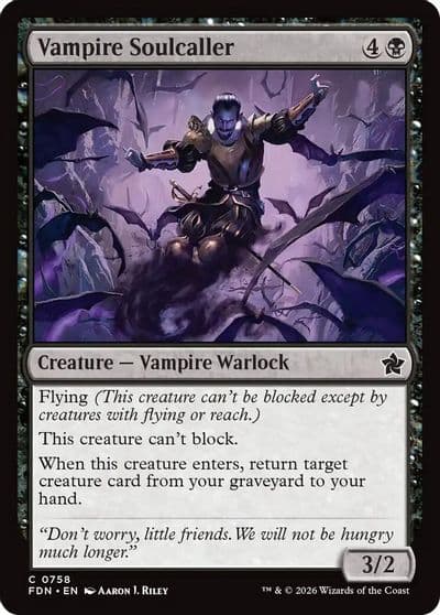 Vampire Soulcaller 0758 Foundations Magic card