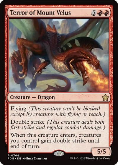 Terror of Mount Velus 0764 Foundations Magic card