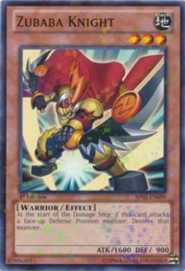 Zubaba Knight Mosaic Rare Battle Pack 2: War of the Giants Yu-Gi-Oh! card