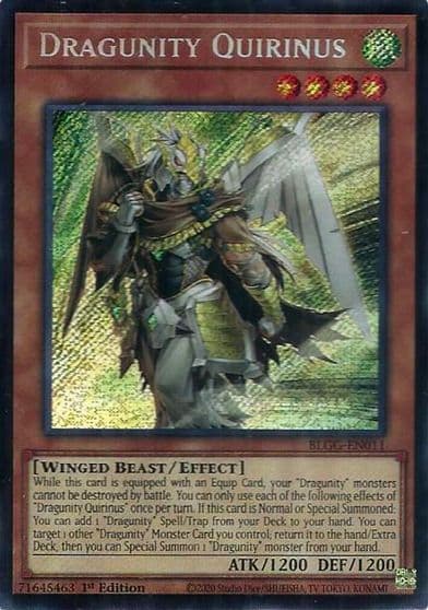 Dragunity Quirinus Battles of Legend: Glorious Gallery Yu-Gi-Oh! card