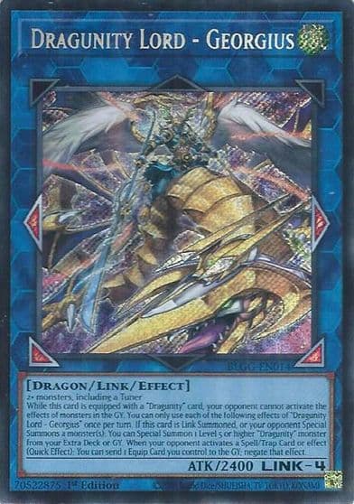 Dragunity Lord Georgius Battles of Legend: Glorious Gallery Yu-Gi-Oh! card