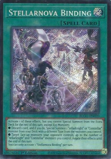 Stellarnova Binding Battles of Legend: Glorious Gallery Yu-Gi-Oh! card