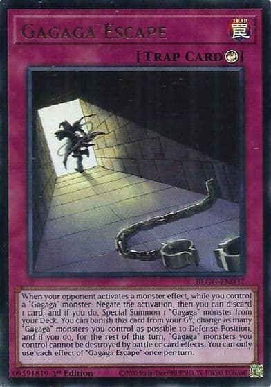 Gagaga Escape Battles of Legend: Glorious Gallery Yu-Gi-Oh! card
