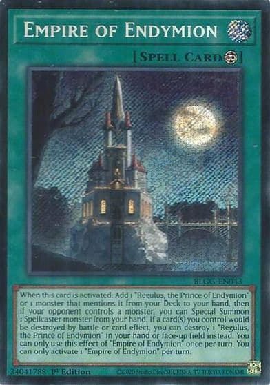 Empire of Endymion Battles of Legend: Glorious Gallery Yu-Gi-Oh! card