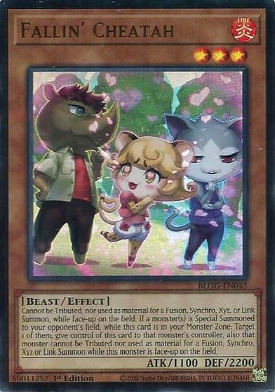 Fallin Cheatah Battles of Legend: Glorious Gallery Yu-Gi-Oh! card