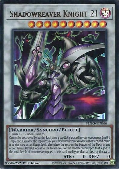 Shadowreaver Knight 21 Battles of Legend: Glorious Gallery Yu-Gi-Oh! card