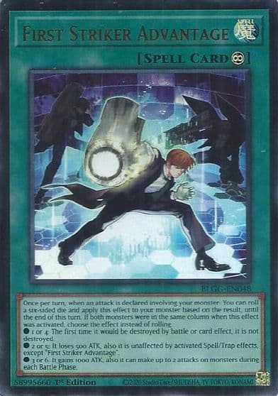 First Striker Advantage Battles of Legend: Glorious Gallery Yu-Gi-Oh! card