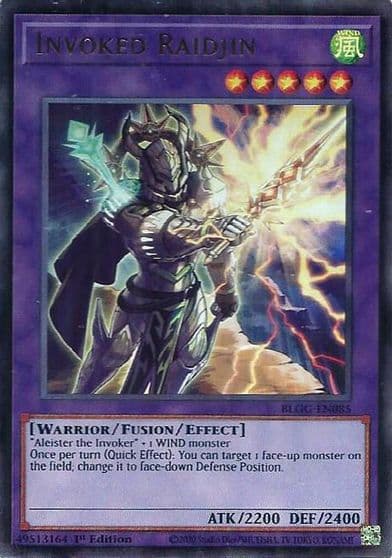 Invoked Raidjin Battles of Legend: Glorious Gallery Yu-Gi-Oh! card