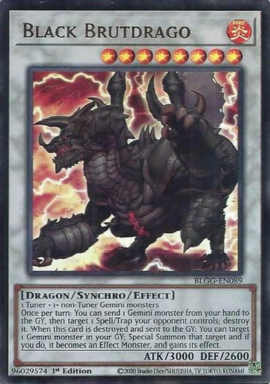 Black Brutdrago Battles of Legend: Glorious Gallery Yu-Gi-Oh! card