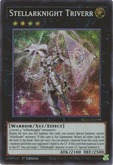 Stellarknight Triverr Battles of Legend: Glorious Gallery Yu-Gi-Oh! card