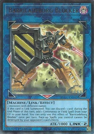 Barricadeborg Blocker Battles of Legend: Glorious Gallery Yu-Gi-Oh! card