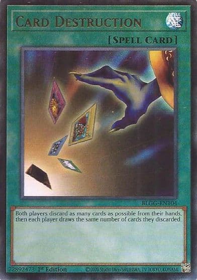 Card Destruction Battles of Legend: Glorious Gallery Yu-Gi-Oh! card