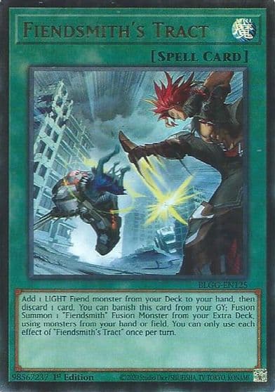 Fiendsmiths Tract Battles of Legend: Glorious Gallery Yu-Gi-Oh! card