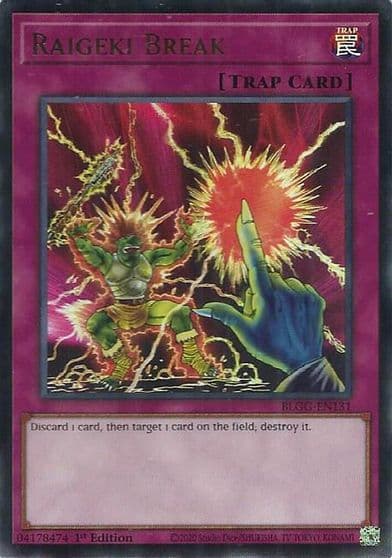 Raigeki Break Battles of Legend: Glorious Gallery Yu-Gi-Oh! card