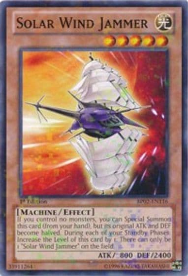 Solar Wind Jammer Mosaic Rare Battle Pack 2: War of the Giants Yu-Gi-Oh! card