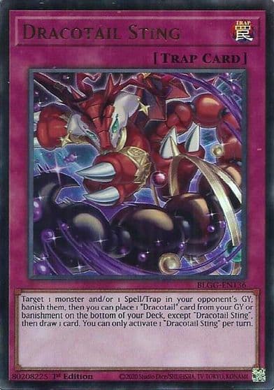 Dracotail Sting Battles of Legend: Glorious Gallery Yu-Gi-Oh! card