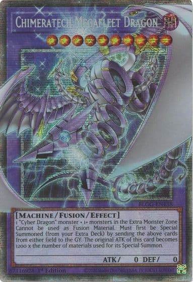 Chimeratech Megafleet Dragon Starlight Rare Battles of Legend: Glorious Gallery Yu-Gi-Oh! card