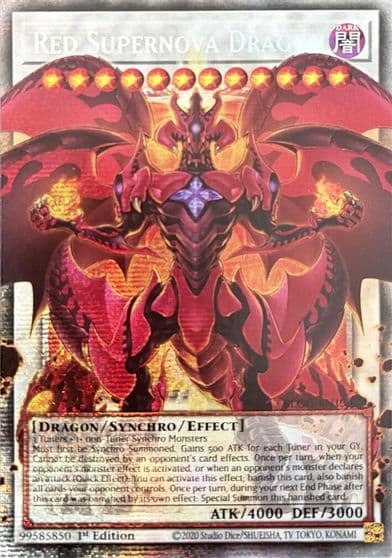 Red Supernova Dragon Starlight Rare Battles of Legend: Glorious Gallery Yu-Gi-Oh! card