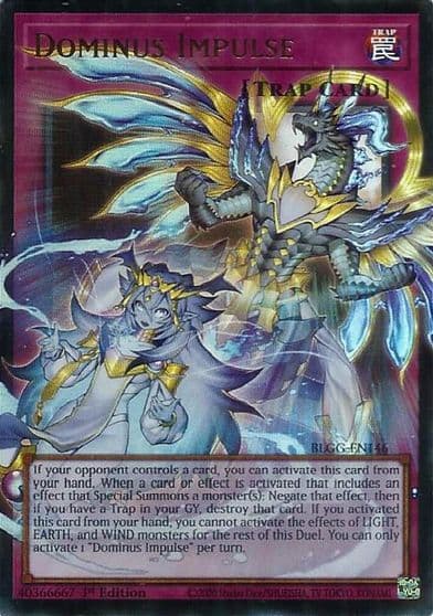 Dominus Impulse Battles of Legend: Glorious Gallery Yu-Gi-Oh! card