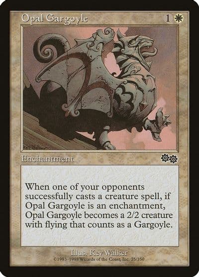 Opal Gargoyle Urza's Saga Magic card
