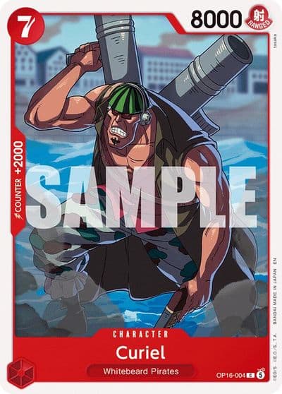 Curiel The Time of Battle One Piece card