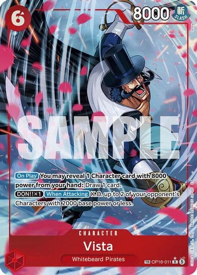 Vista TR The Time of Battle One Piece card