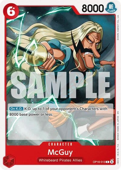 McGuy The Time of Battle One Piece card