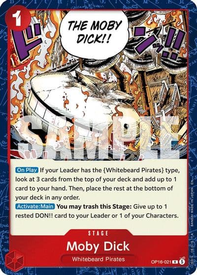 Moby Dick The Time of Battle One Piece card