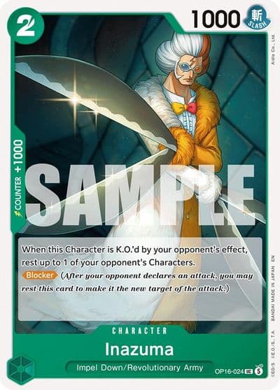 Inazuma The Time of Battle One Piece card