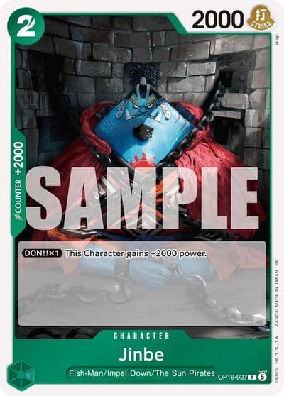 Jinbe 027 The Time of Battle One Piece card
