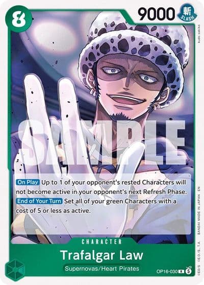 Trafalgar Law 030 The Time of Battle One Piece card