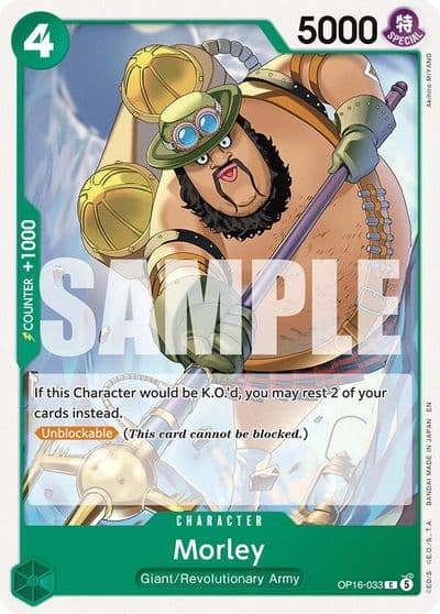 Morley The Time of Battle One Piece card