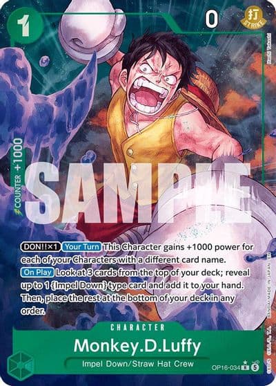 MonkeyDLuffy 034 Alternate Art The Time of Battle One Piece card
