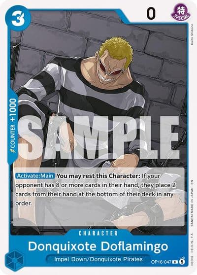 Donquixote Doflamingo 047 The Time of Battle One Piece card