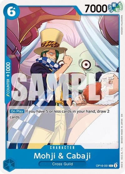 Mohji and Cabaji The Time of Battle One Piece card