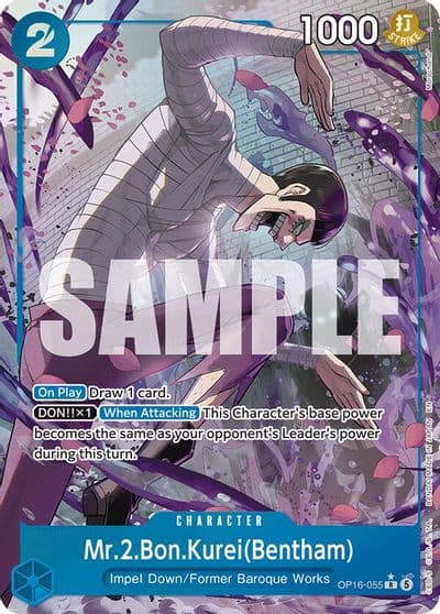 Mr2BonKureiBentham 055 Alternate Art The Time of Battle One Piece card