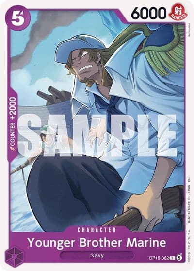 Younger Brother Marine The Time of Battle One Piece card
