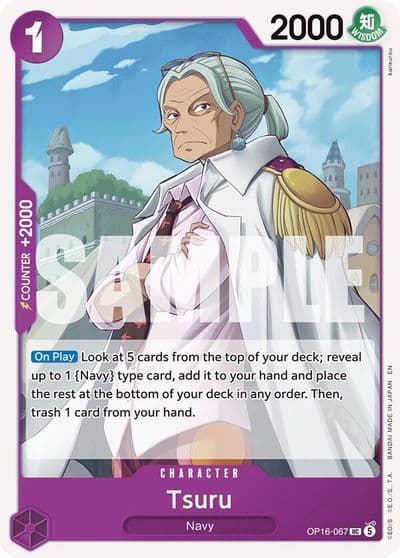 Tsuru The Time of Battle One Piece card