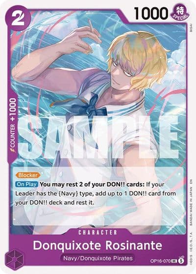Donquixote Rosinante The Time of Battle One Piece card