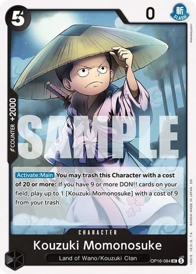 Kouzuki Momonosuke 084 The Time of Battle One Piece card