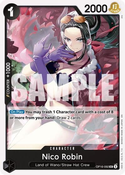 Nico Robin The Time of Battle One Piece card