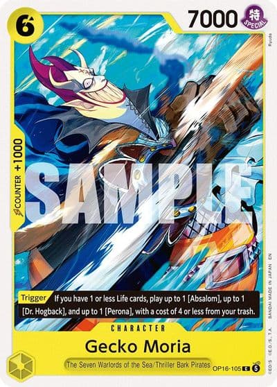 Gecko Moria The Time of Battle One Piece card