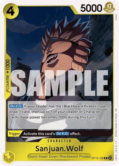 SanjuanWolf The Time of Battle One Piece card