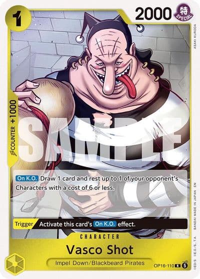 Vasco Shot The Time of Battle One Piece card