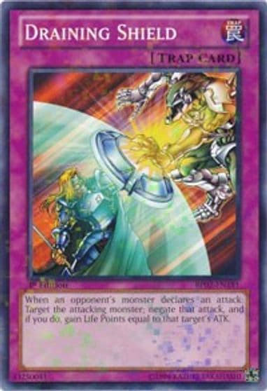 Draining Shield Mosaic Rare Battle Pack 2: War of the Giants Yu-Gi-Oh! card