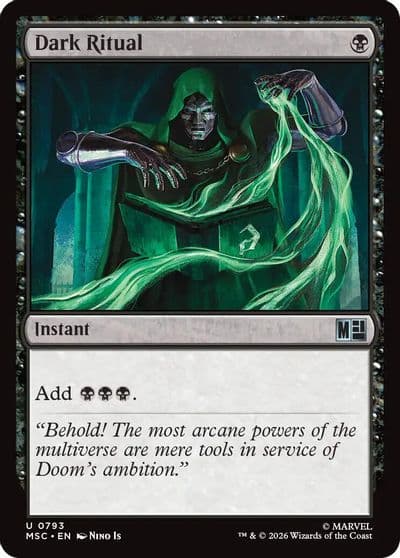 Dark Ritual Commander: Marvel Super Heroes Magic card