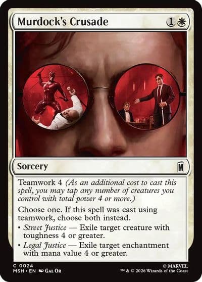 Murdocks Crusade Marvel Super Heroes Magic card